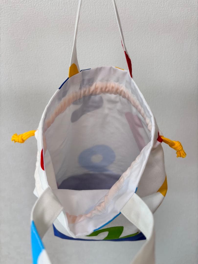 カラフルポップ数字柄3点セット｜入学入園グッズ｜ループ付きレッスンバッグ