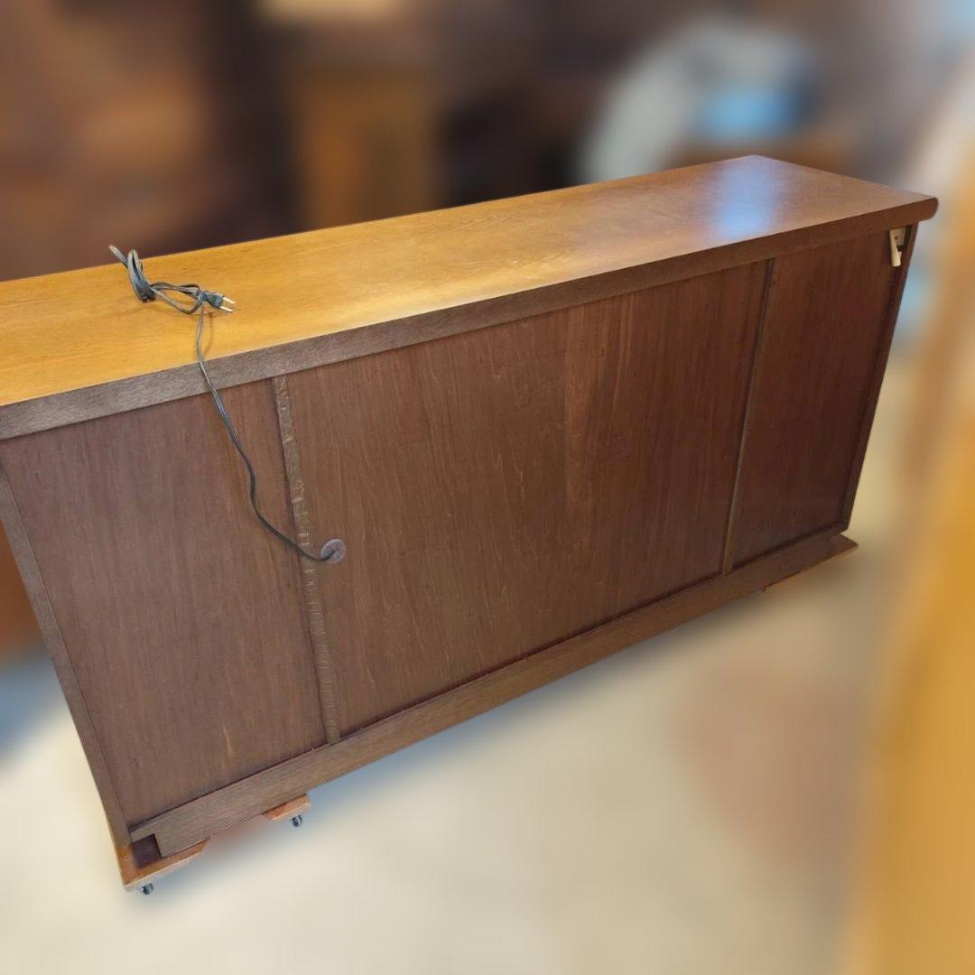 karimoku カリモク サイドボード リビングボード 照明・ガラス棚付き