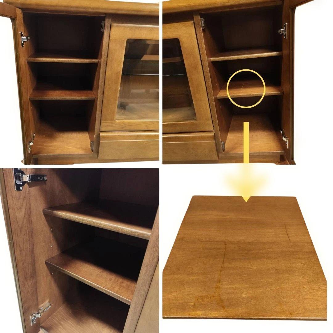 karimoku カリモク サイドボード リビングボード 照明・ガラス棚付き