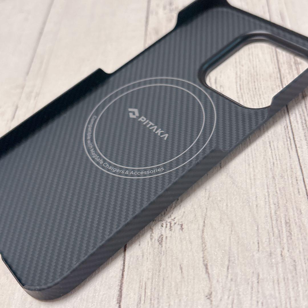 PITAKA」iPhone 14 Pro 用 ケース 軍用グレード保護ケース