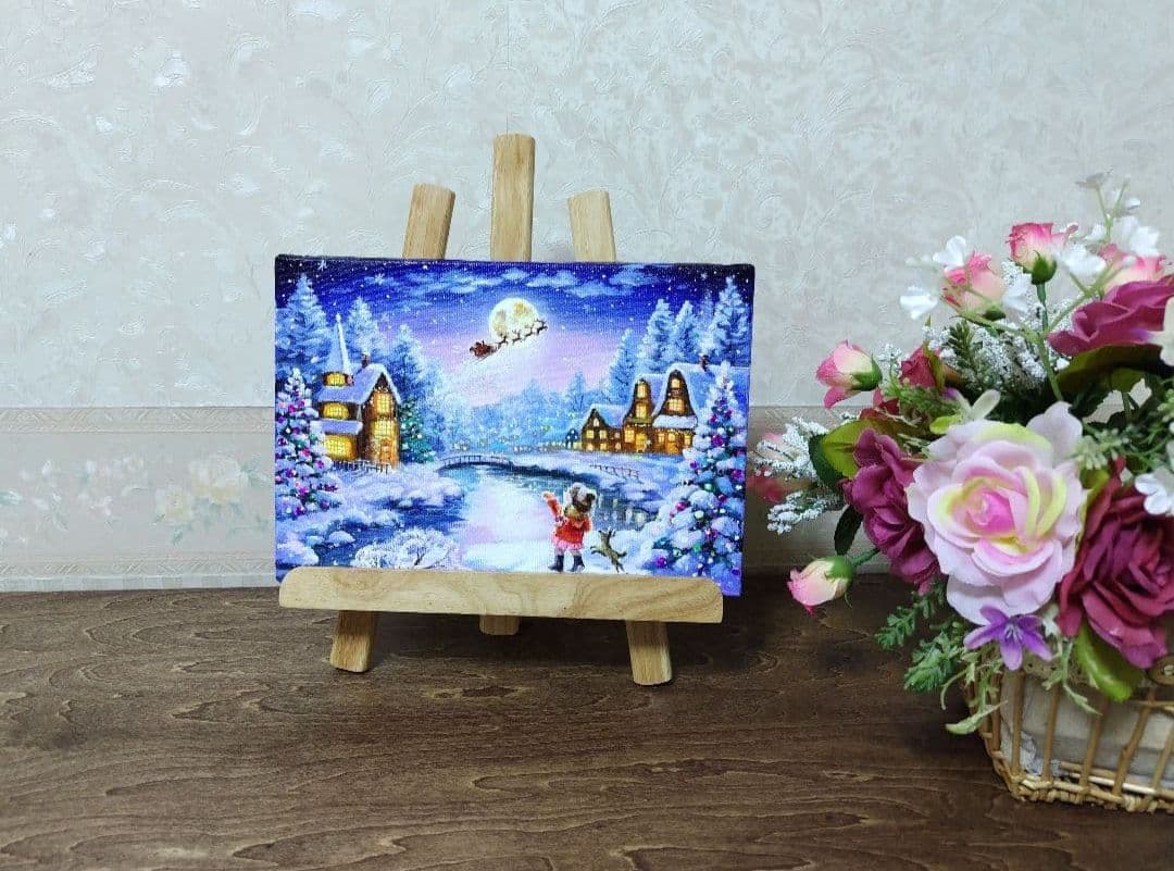 小**様 『聖夜の出来事』アクリル画 SM 風景画 絵画