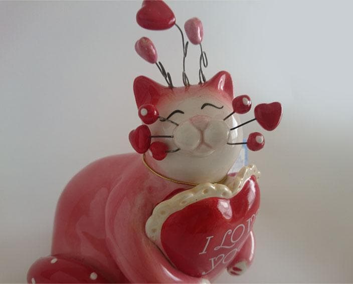 【2点セット】Amy Lacombe WhimsiClay 猫 陶器 置物