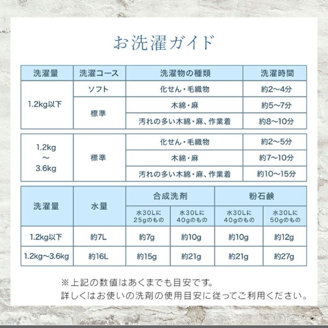 【美品】小型二槽式洗濯機　洗濯容量3.6kg 2025年製