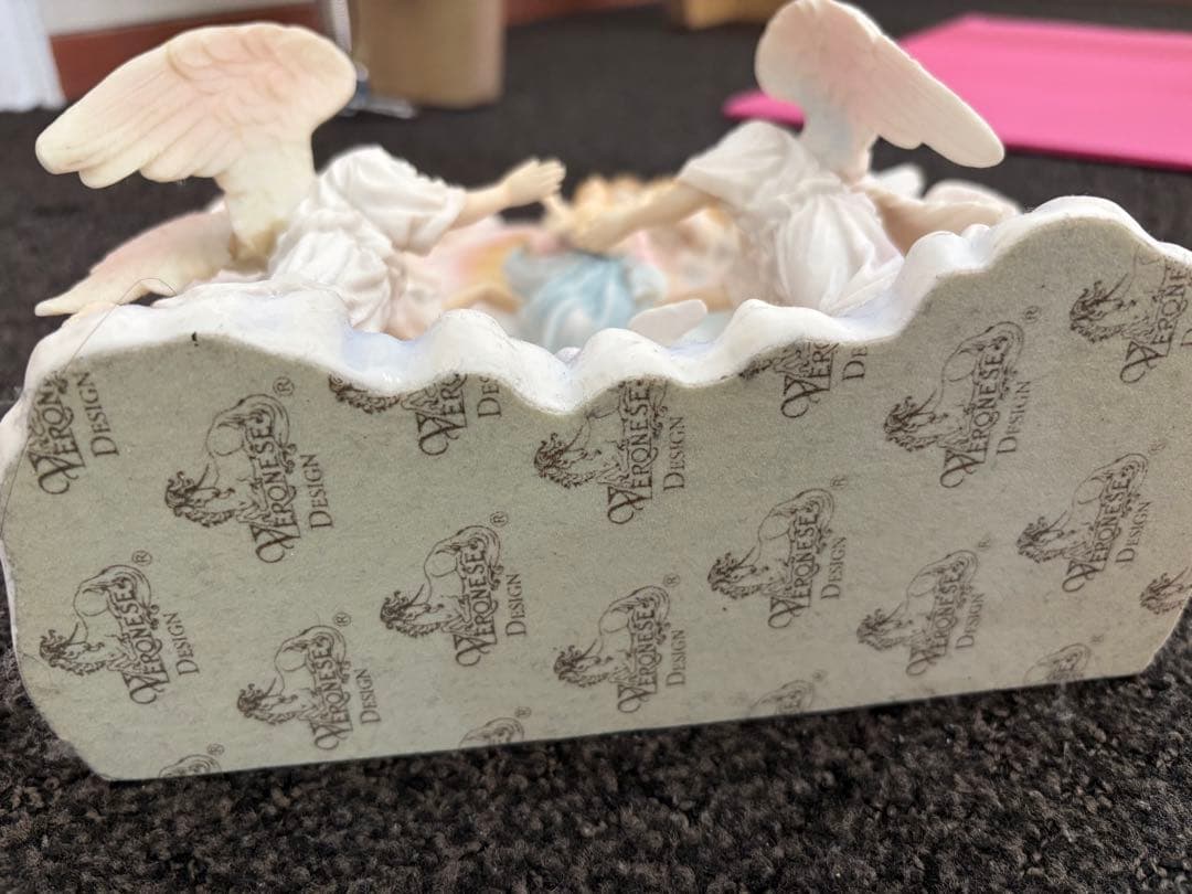 美品　聖母マリアと天使の陶器置物　VERONESE DESIGNベロネーゼ