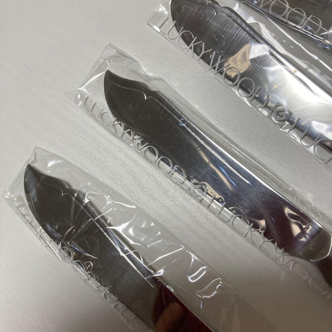 LUCKY WOOD 18-12ステンレス　フィッシュナイフ、フォーク20点
