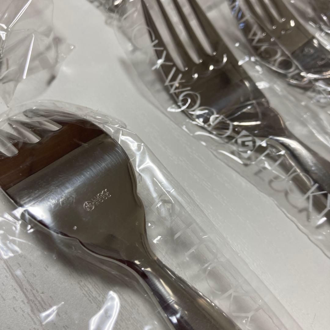 LUCKY WOOD 18-12ステンレス　フィッシュナイフ、フォーク20点