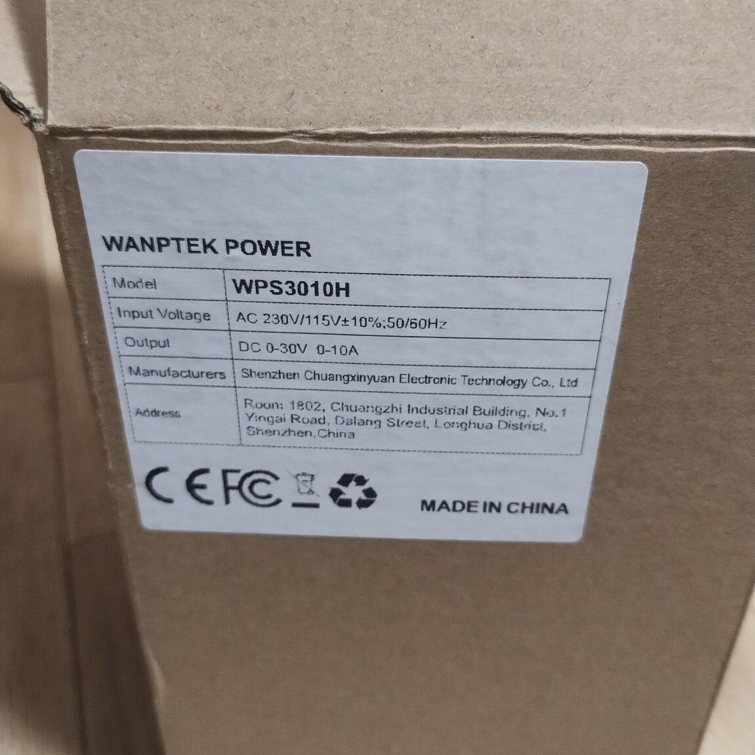 直流安定化電源 0-30V/0-10A　スイッチング電源　WPS3010H