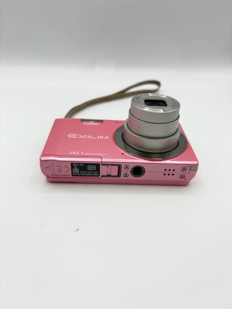 【美品】カシオ CASIO EXILIM EX-Z28 ピンク コンデジ カメラ