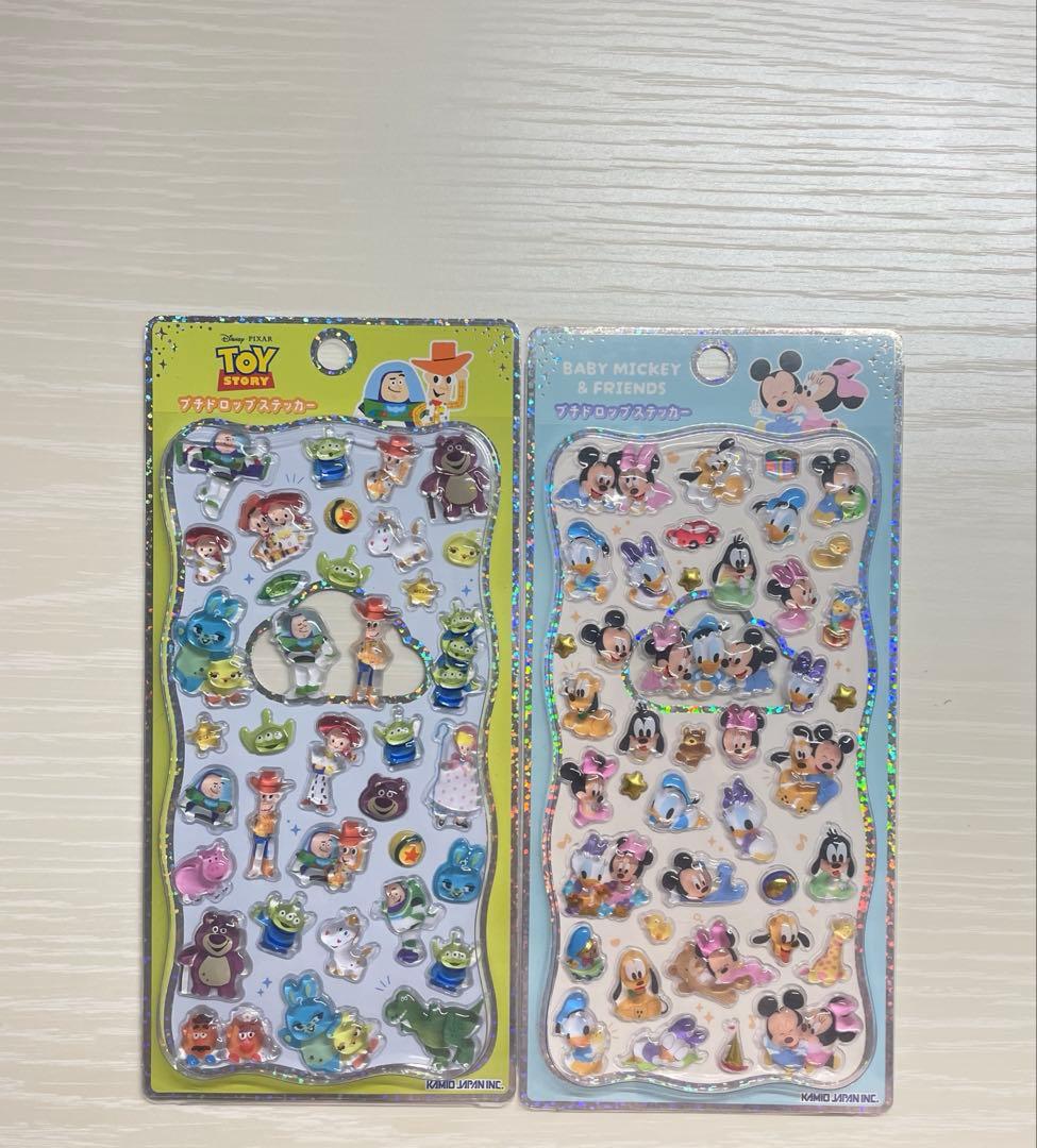 ディズニー プチドロップステッカー