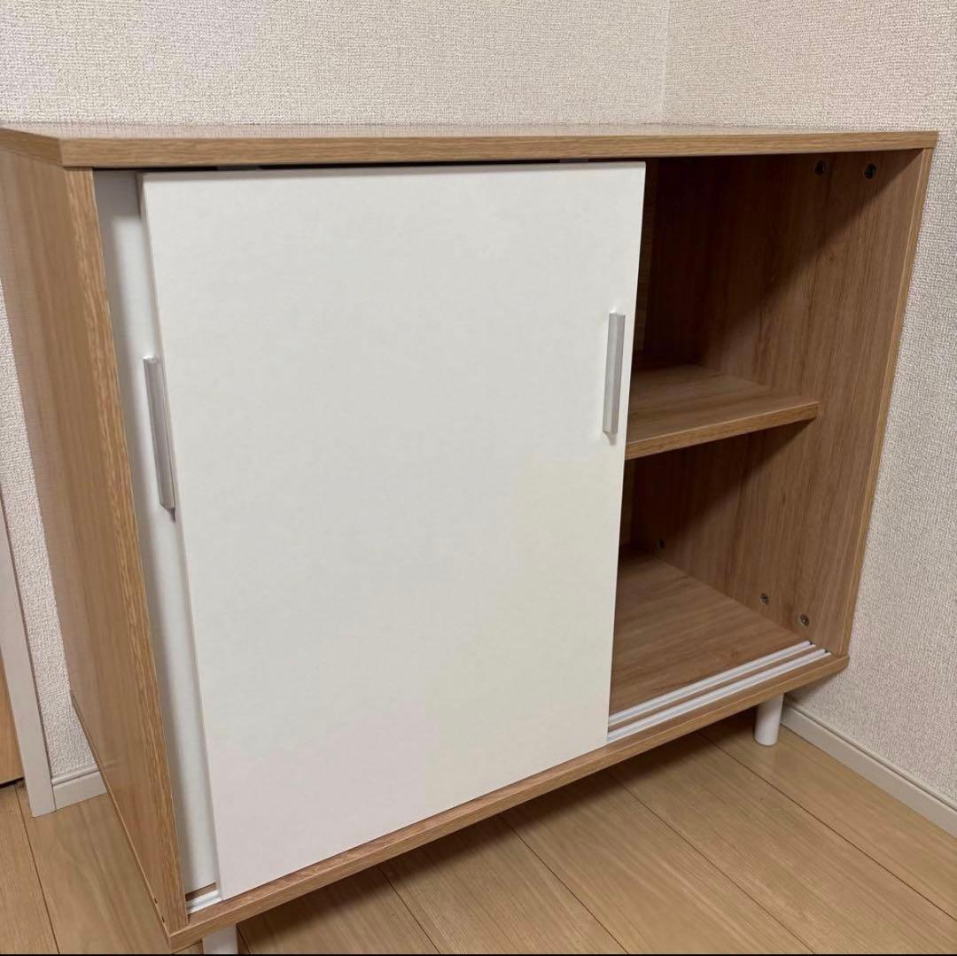 北欧風 リビングボード キャビネット