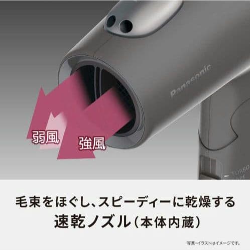 Panasonicヘアードライヤー ionity EH-NE7N-A【美品】