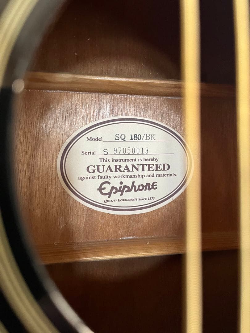 Epiphone SQ 180/BK アコースティックギター