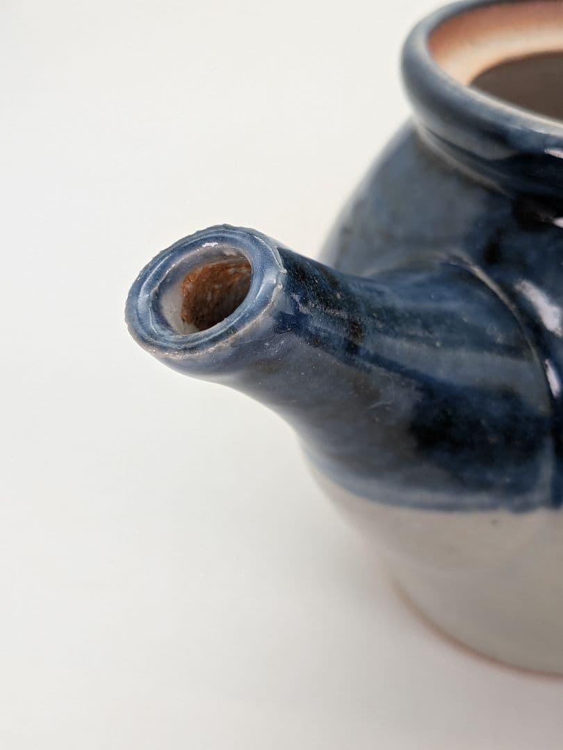奥田康博 呉須釉急須碗揃 共箱 煎茶道具 煎茶器 煎茶碗 茶壺 お茶 食器 容器