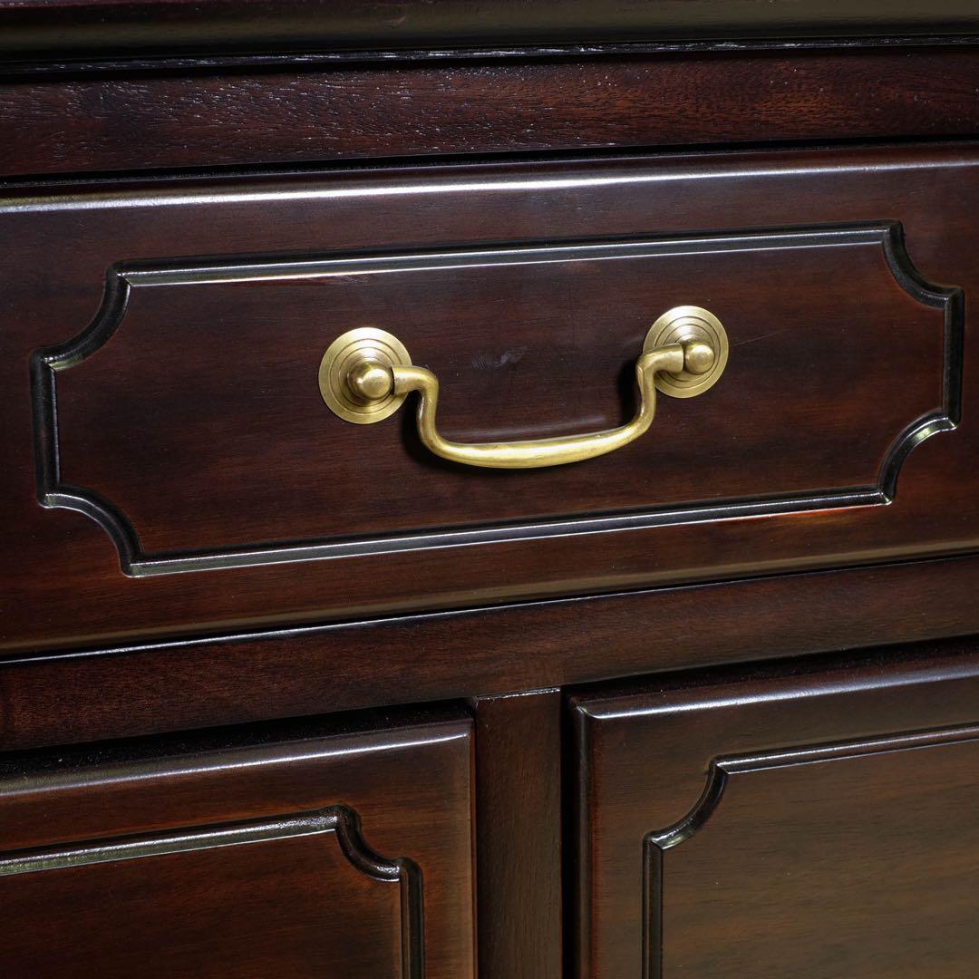 H 新品 アンティーク調 チェスト 110cm タンス リビング収納 衣類収納