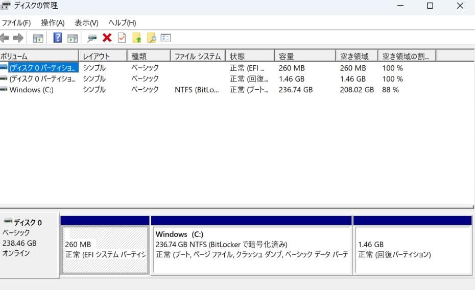Pnasonic Let'snote SV8 バッテリー95％ win11