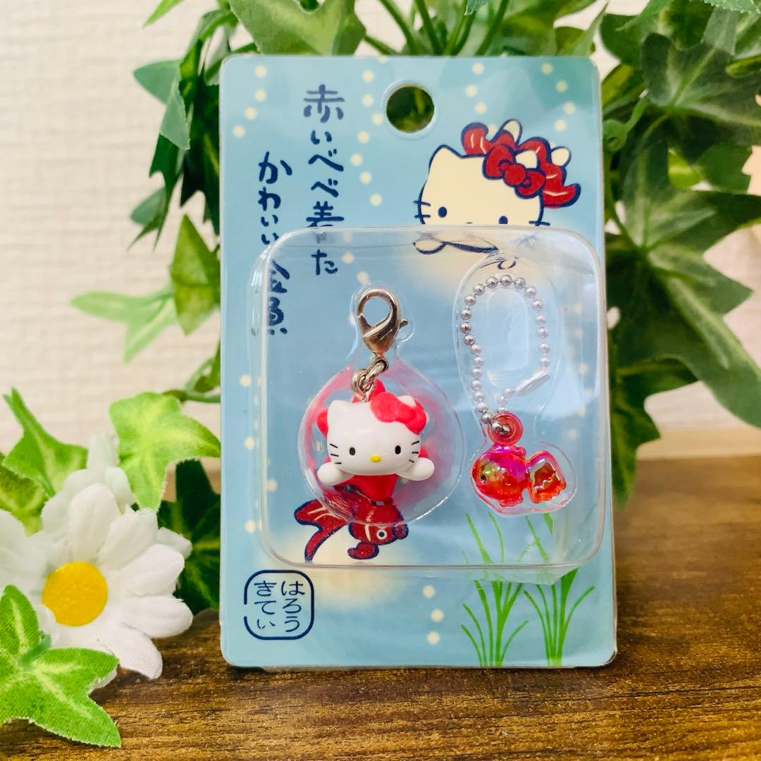 【レア】ご当地キティ 夏期限定 赤いべべ着たかわいい金魚　ファスナーマスコット