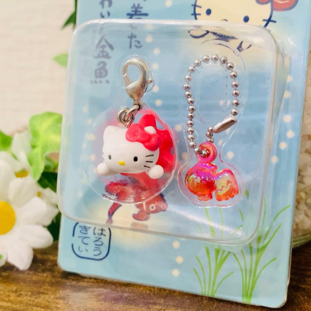 【レア】ご当地キティ 夏期限定 赤いべべ着たかわいい金魚　ファスナーマスコット