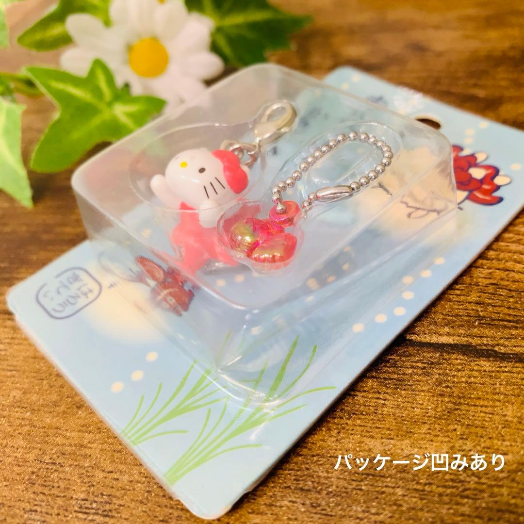 【レア】ご当地キティ 夏期限定 赤いべべ着たかわいい金魚　ファスナーマスコット