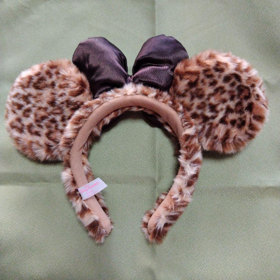 【激レア】 ミニーマウス ヒョウ柄もこもこカチューシャ♡未使用品