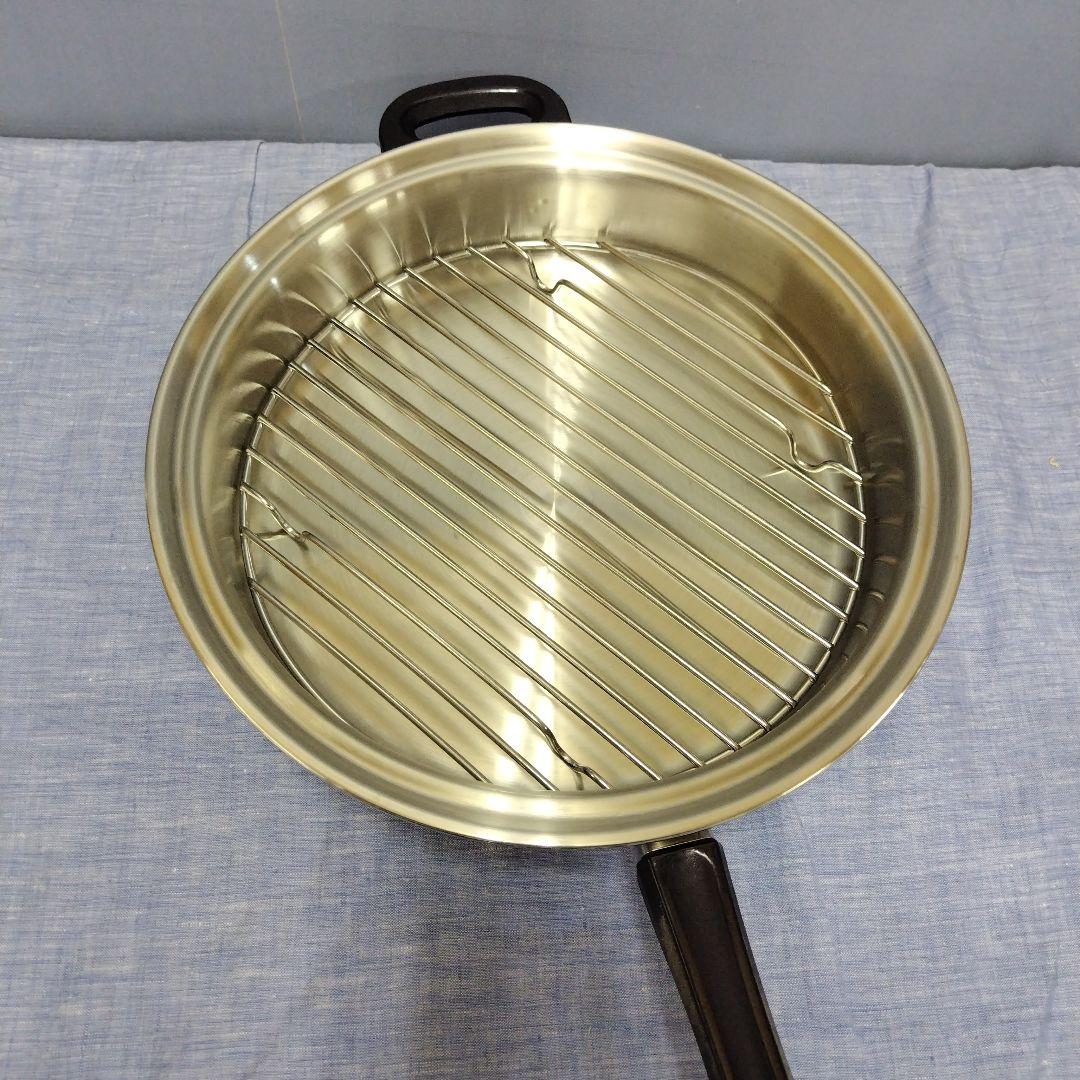 WANSCOL ステンレス鋼 鍋・フライパンセット 袋付き　C948