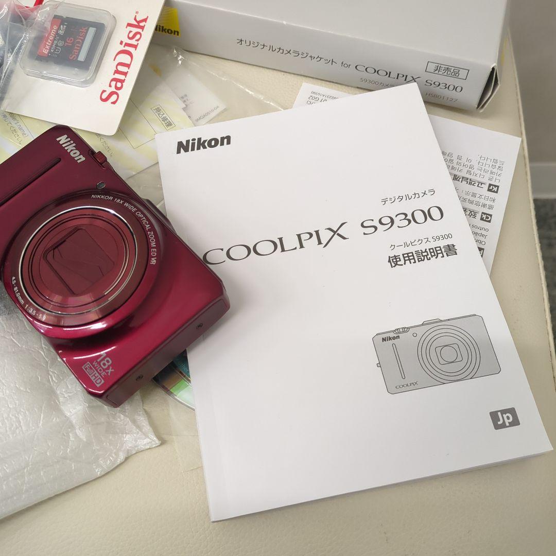 新品　Nikon COOLPIX S9300 レッド コンパクトデジカメ