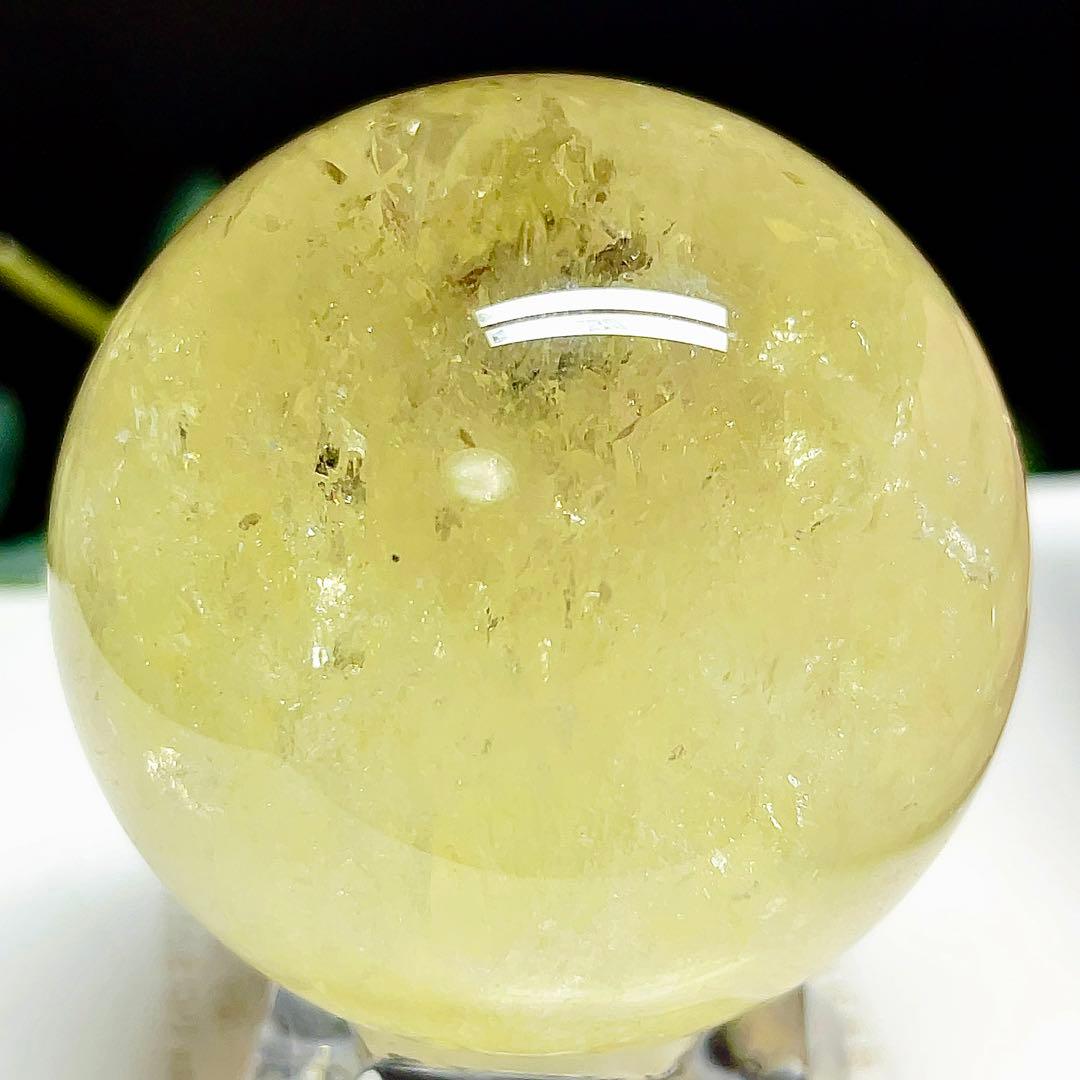 シトリン　丸玉　スフィア　黄水晶　天然石　パワーストーン　【超美品】 4