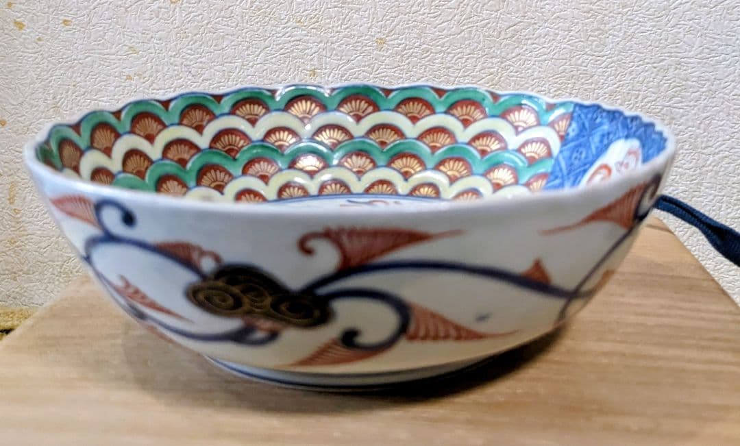 江戸中期　17世紀末　大明萬暦年製　「古伊万里」中鉢　骨董