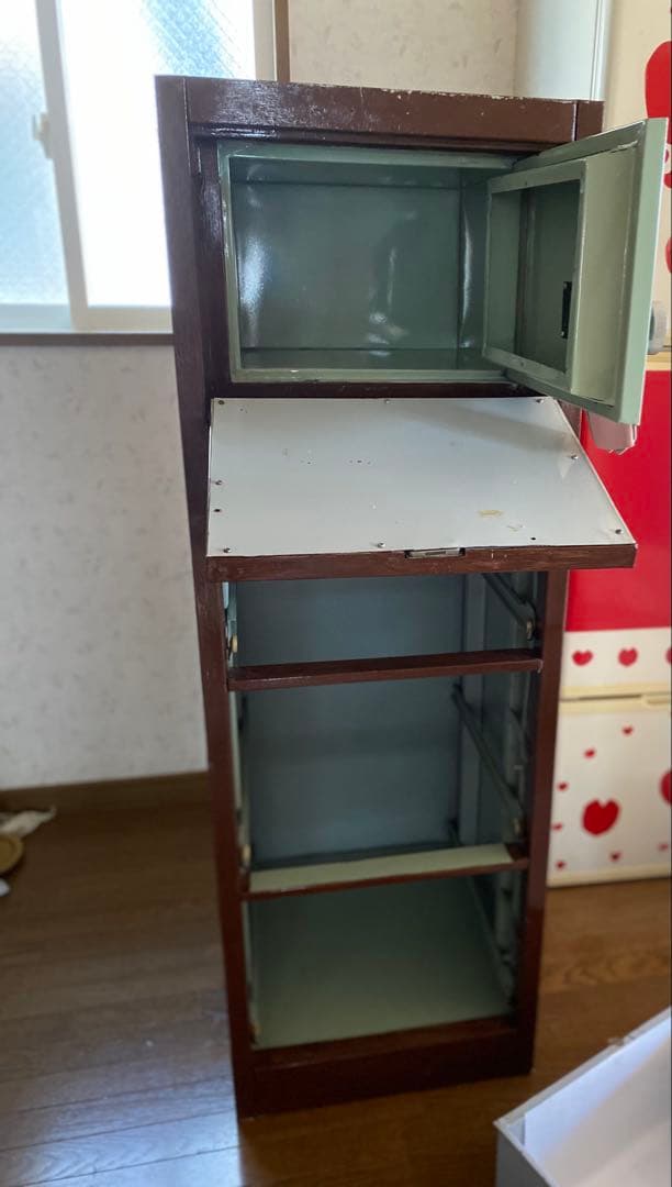 大容量鉄製収納タンス隠れ金庫付きキャッシュボックス 3引き出し
