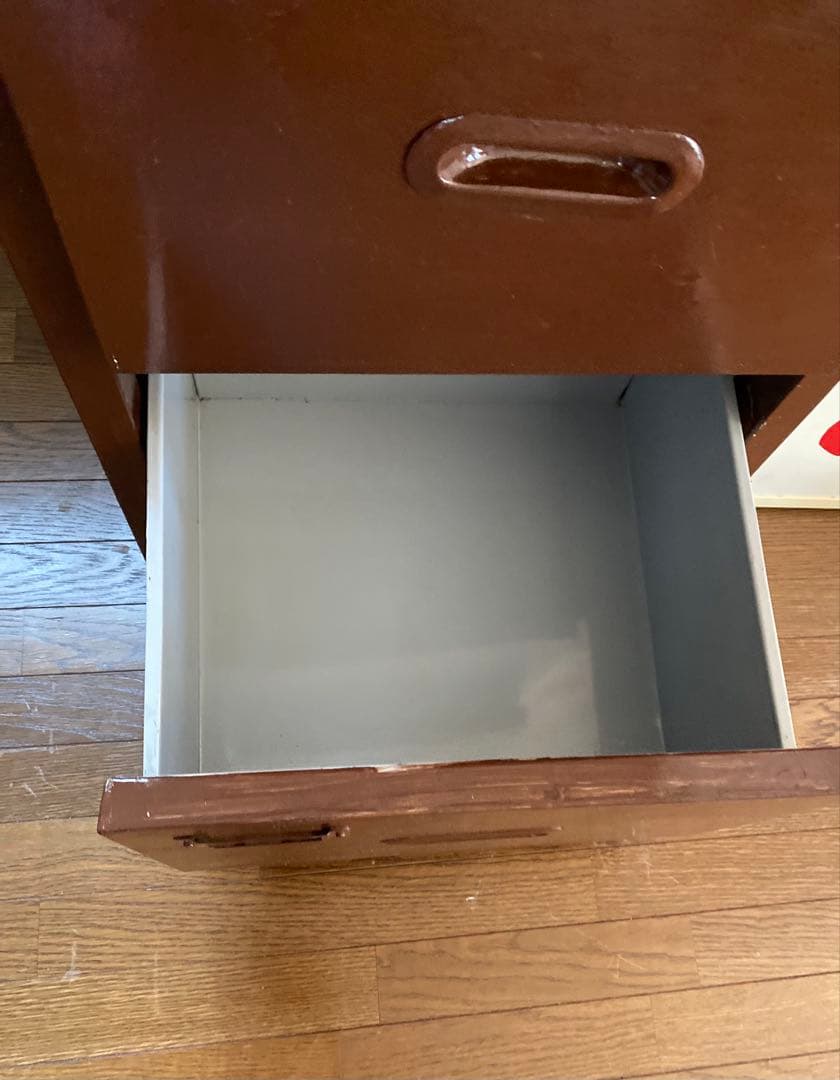 大容量鉄製収納タンス隠れ金庫付きキャッシュボックス 3引き出し