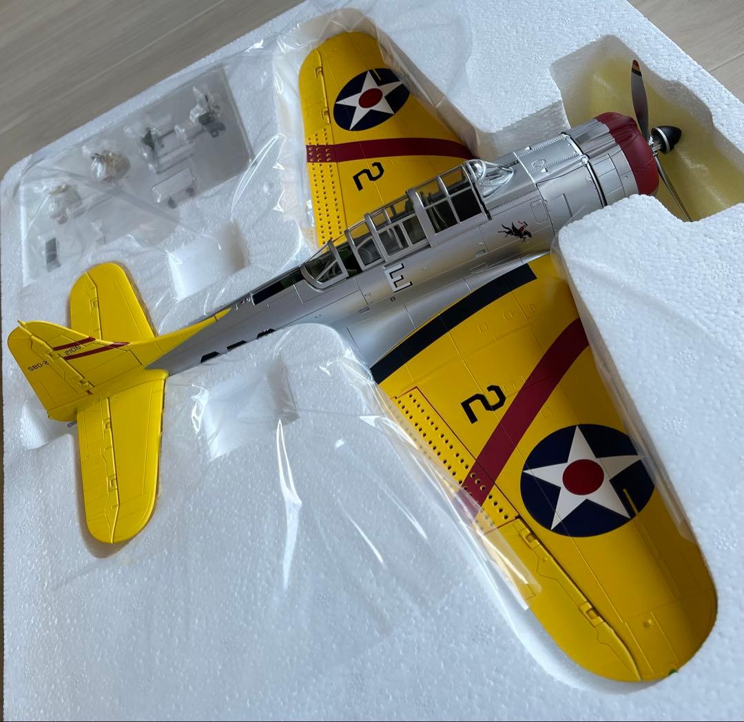 絶版新品希少　ホビーマスター 1/32 米海軍 SBD-2 空母レキシントン