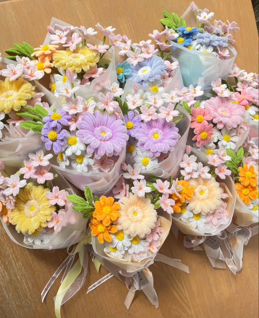 モールフラワー【とらも】春色ブーケ12セット