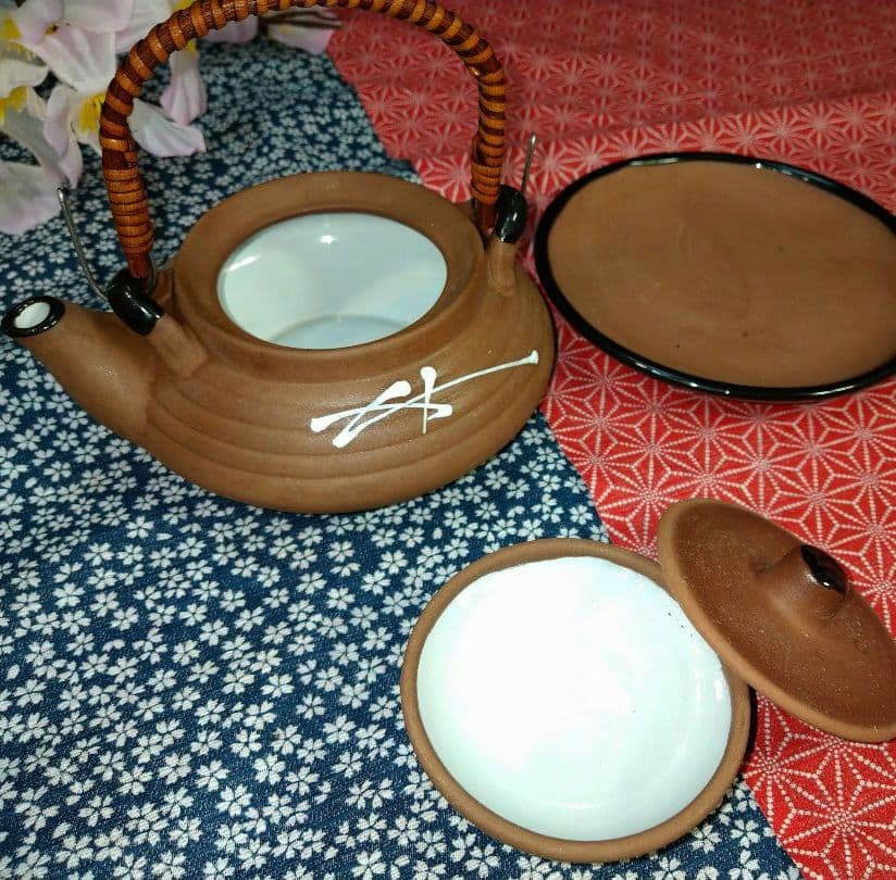 ⬛素敵なおもてなし♥多目的素焼き土瓶セット２組⬛日本酒⬛焼酎⬛土瓶蒸し⬛お茶漬け