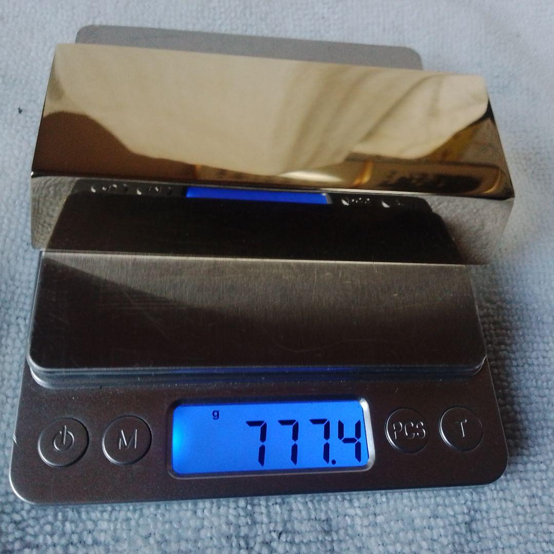 真鍮製台形型インゴット ６面ミラー仕上げ