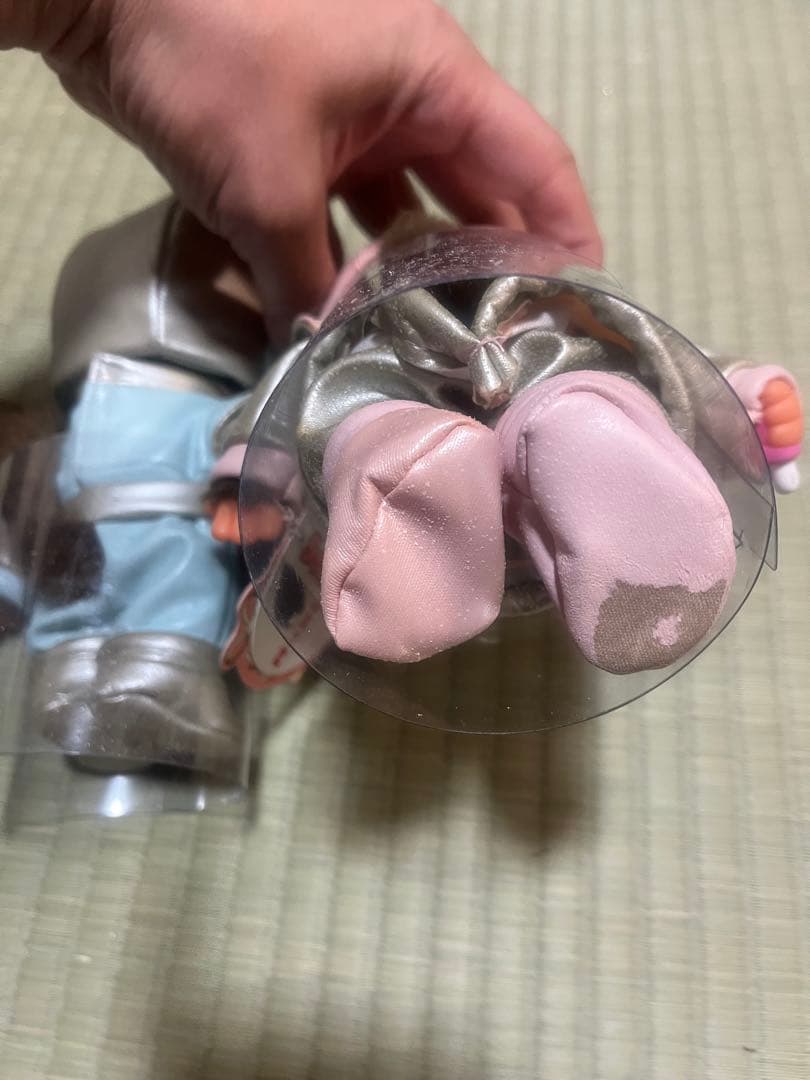 宇宙服モンチッチぬいぐるみセット（水色・ピンク） 未使用開封済み劣化あり