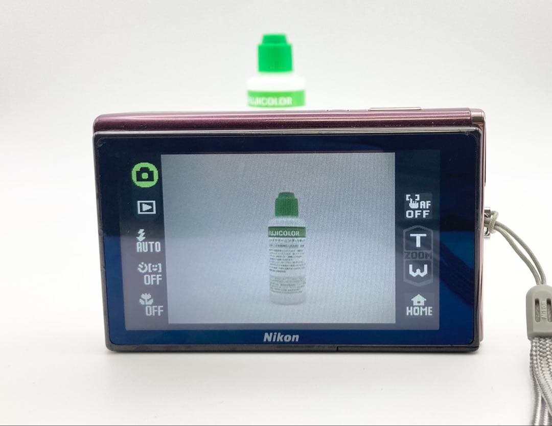 【完動品 美品】Nikon COOLPIX S60 コンデジ ワインレッド