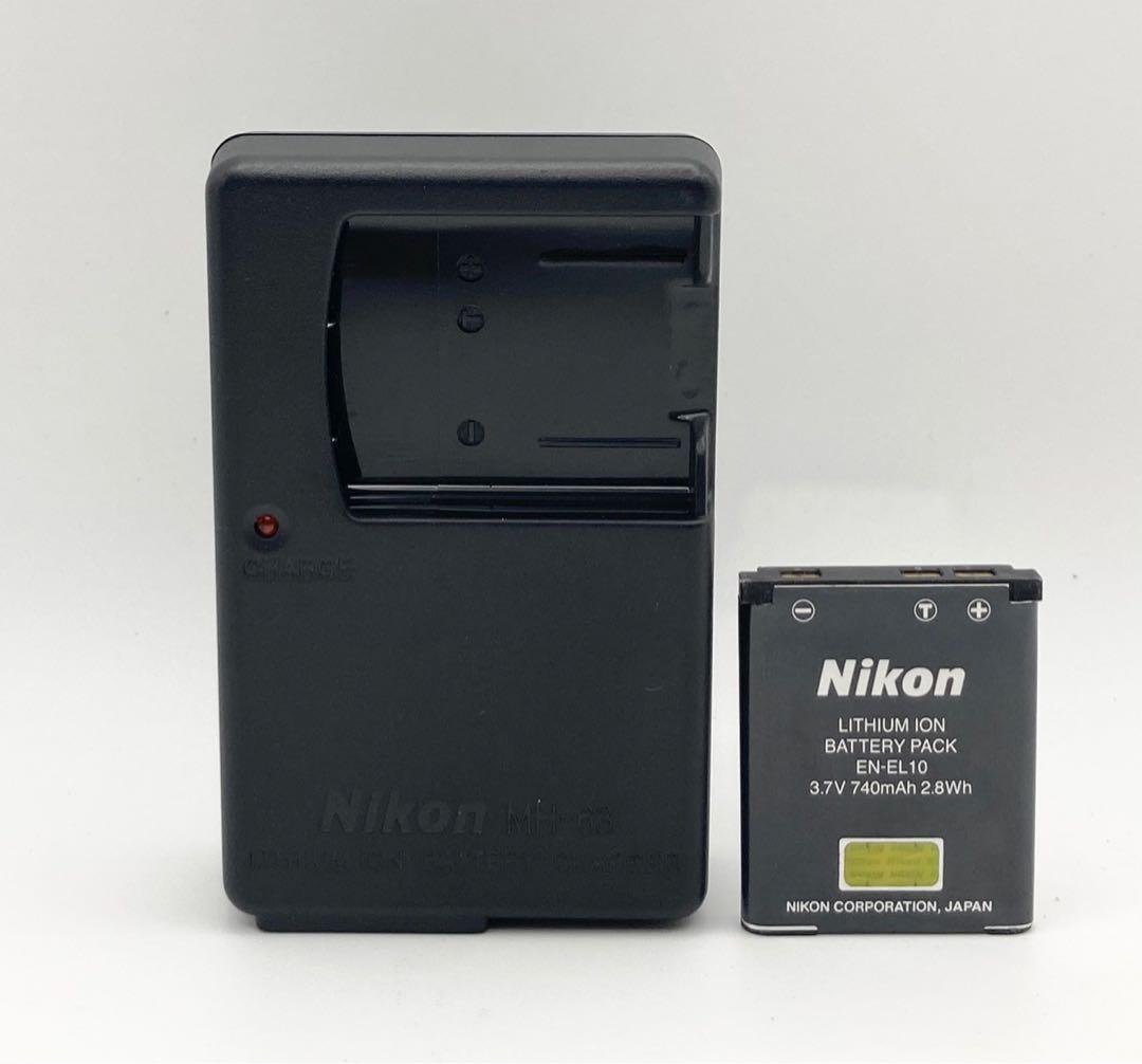 【完動品 美品】Nikon COOLPIX S60 コンデジ ワインレッド