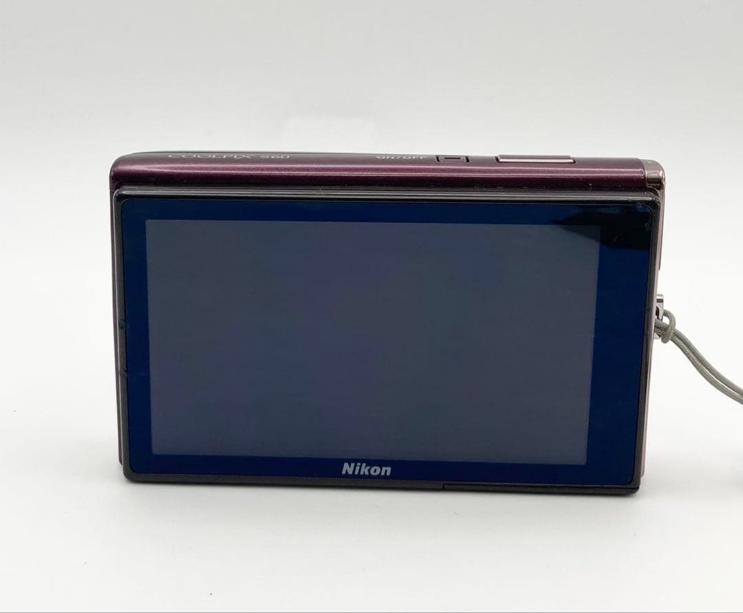 【完動品 美品】Nikon COOLPIX S60 コンデジ ワインレッド