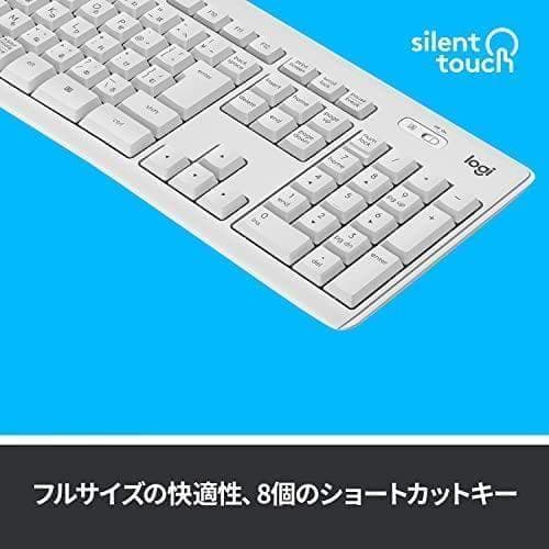 ロジクール ワイヤレスキーボード K295OW 静音 耐水 キーボード 無線po