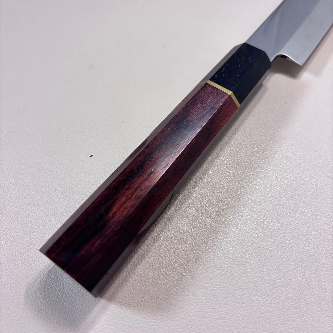 柳刃包丁 9寸 270mm 鏡面 切付柳刃包丁 鏡面　八角柄 刺身包丁༠༩