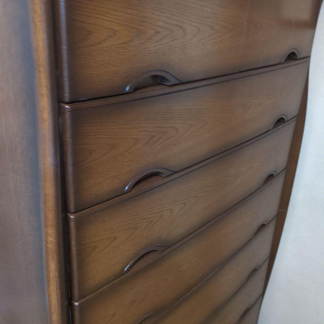 桐製ダークブラウン箪笥