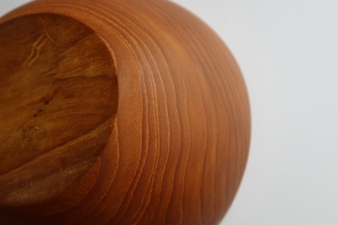 Stig Sandkvist　木製ボウル/北欧雑貨/北欧ビンテージ/チーク材