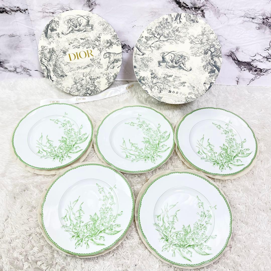 Dior リリーオブザヴァレー 21cmプレート 6枚セット　バラ売り可能！