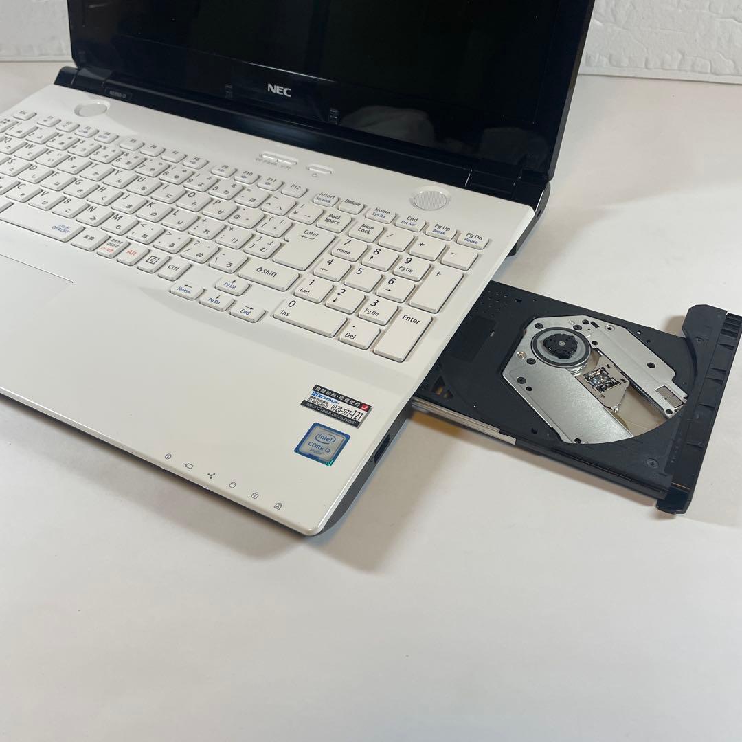 【大容量】SSD512GB☆NEC☆LAVIE☆i3☆ホワイト☆すぐに使える
