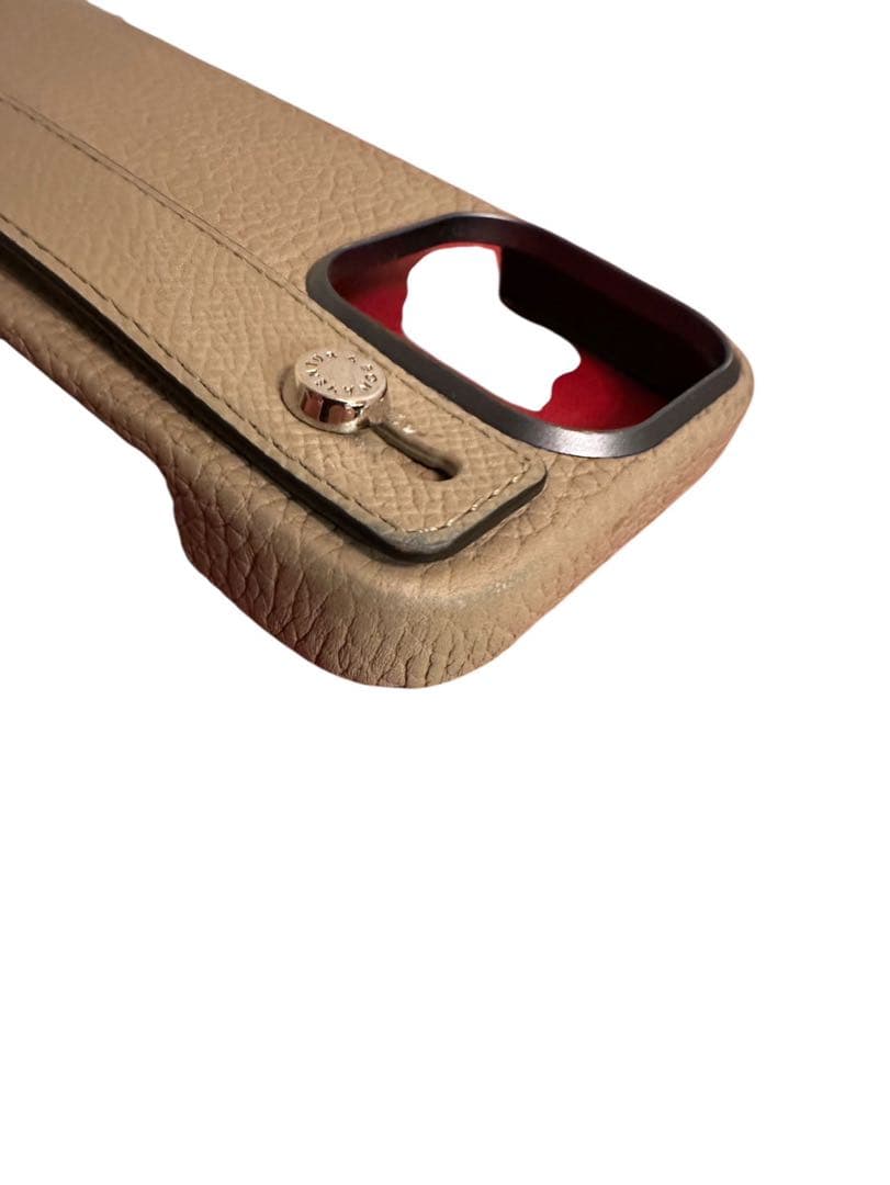 BONAVENTURA ベージュレザー iPhoneケース16プロ