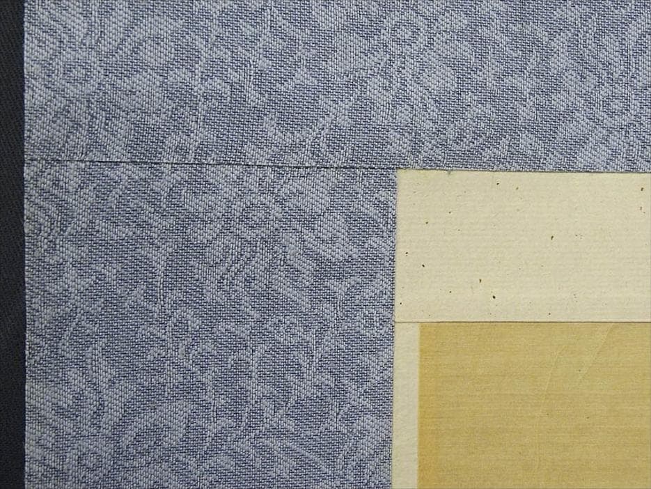 掛軸 凌雲『花間掠影 花鳥図』中国画 絹本 肉筆 箱付き 掛け軸 w050611