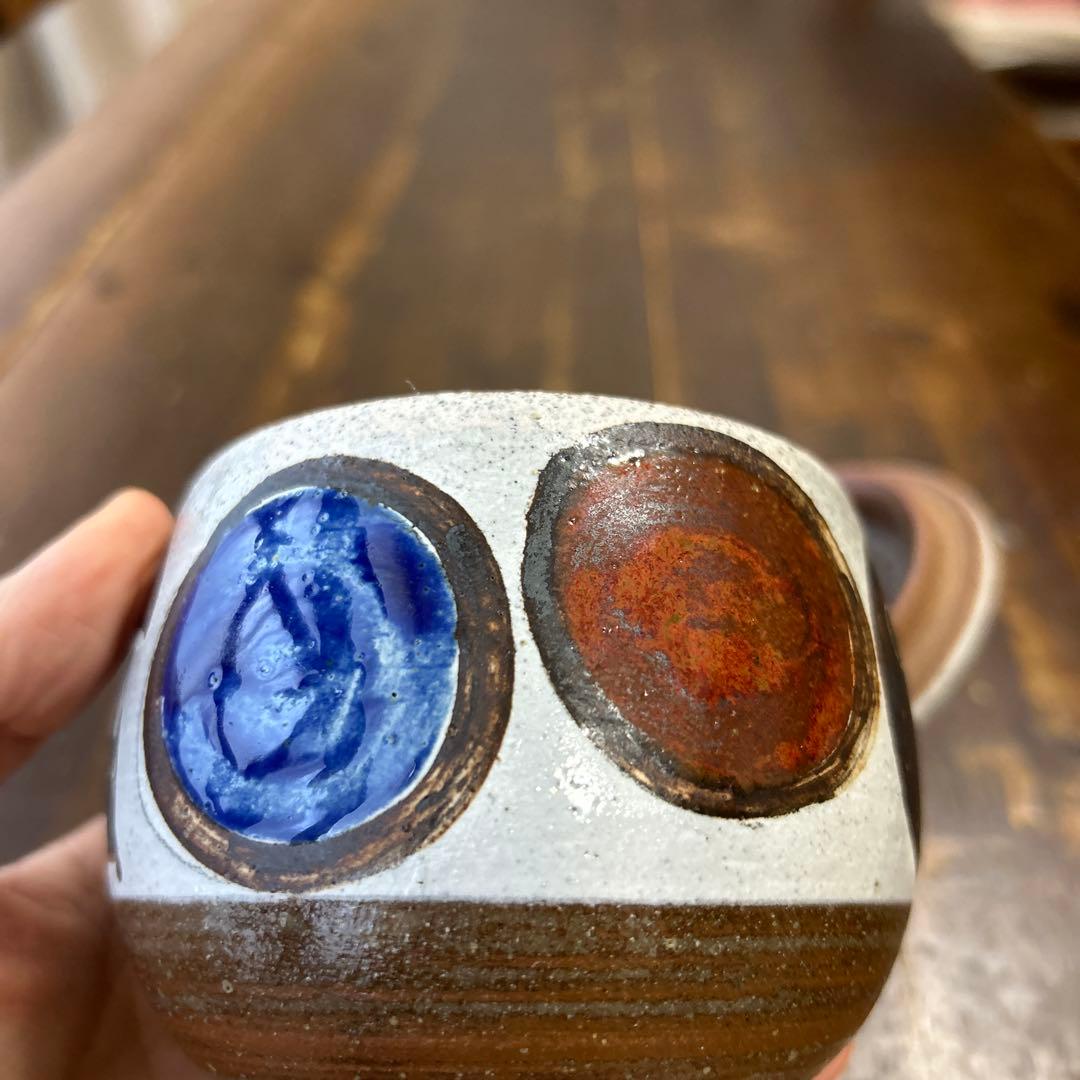 沖縄　やちむん　おなが家　陶芸作家　1点もの　蓋物