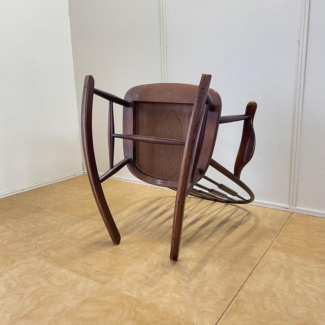 希少 秋田木工 ロッキングチェア アームチェア 椅子 チェア ビンテージ