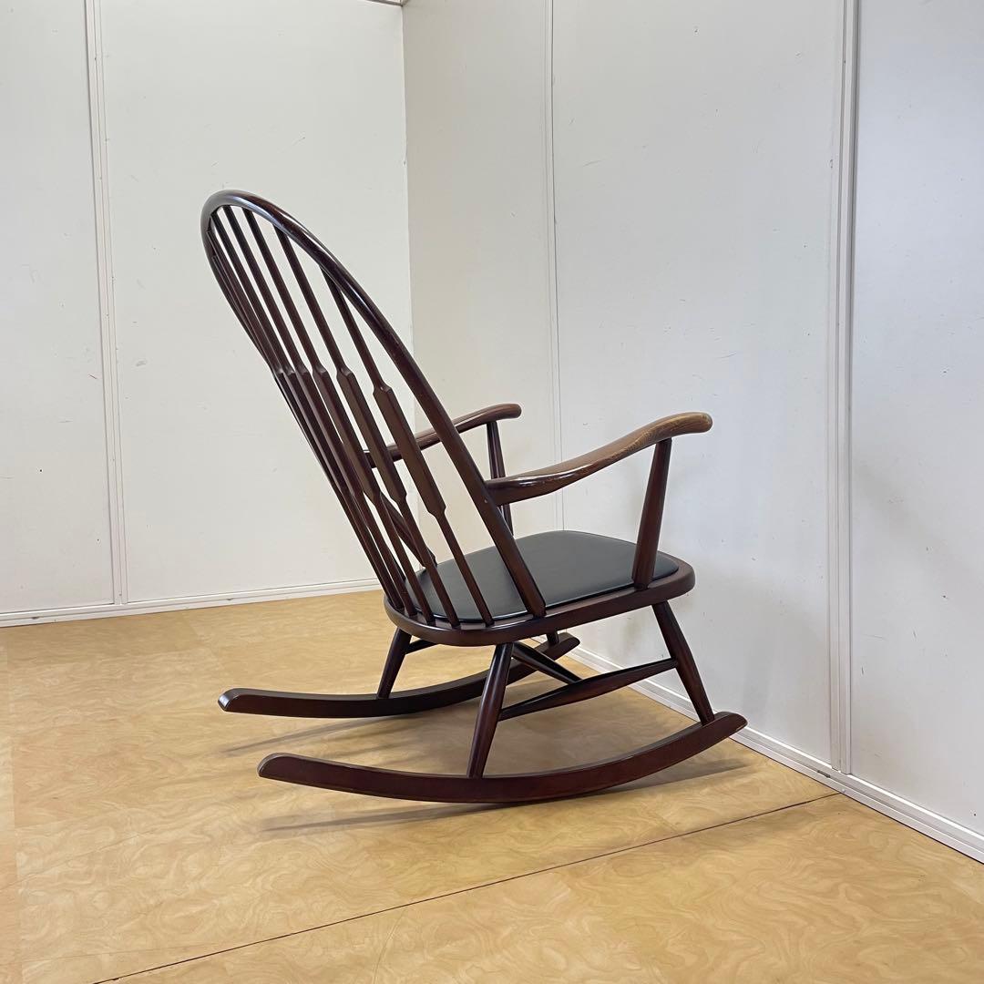 希少 秋田木工 ロッキングチェア アームチェア 椅子 チェア ビンテージ