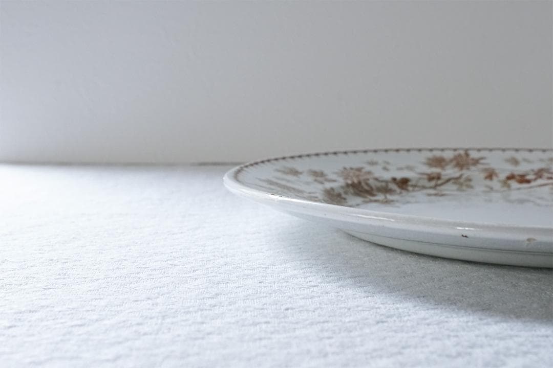 フランス　クレイユモントロー　MIGNARDISE　デザート皿　21cm　①