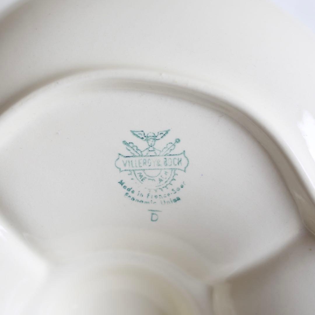 希少　フランス アンティーク Villeroy&Boch 持ち手付き 仕切り皿
